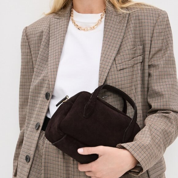 Madewell Medium Crossbody Bag Suede in "Dark Carob" - Picture 3 of 9